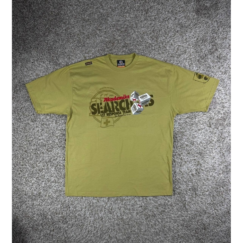 Vintage Akademiks Search Rescue Squad Tee XXL Military Graphic Y2K Streetwear